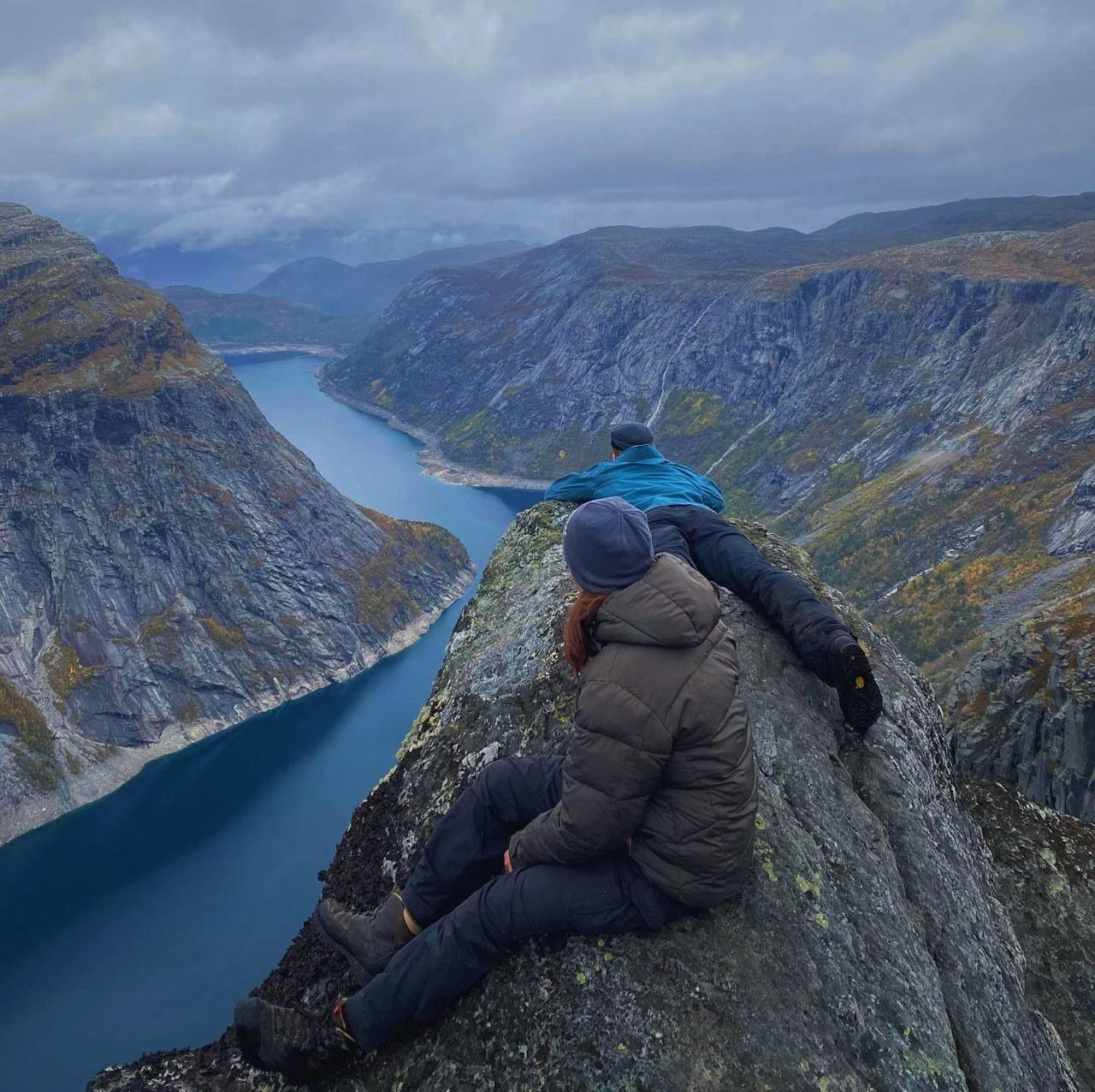 Elevar på fjell med utsikt.